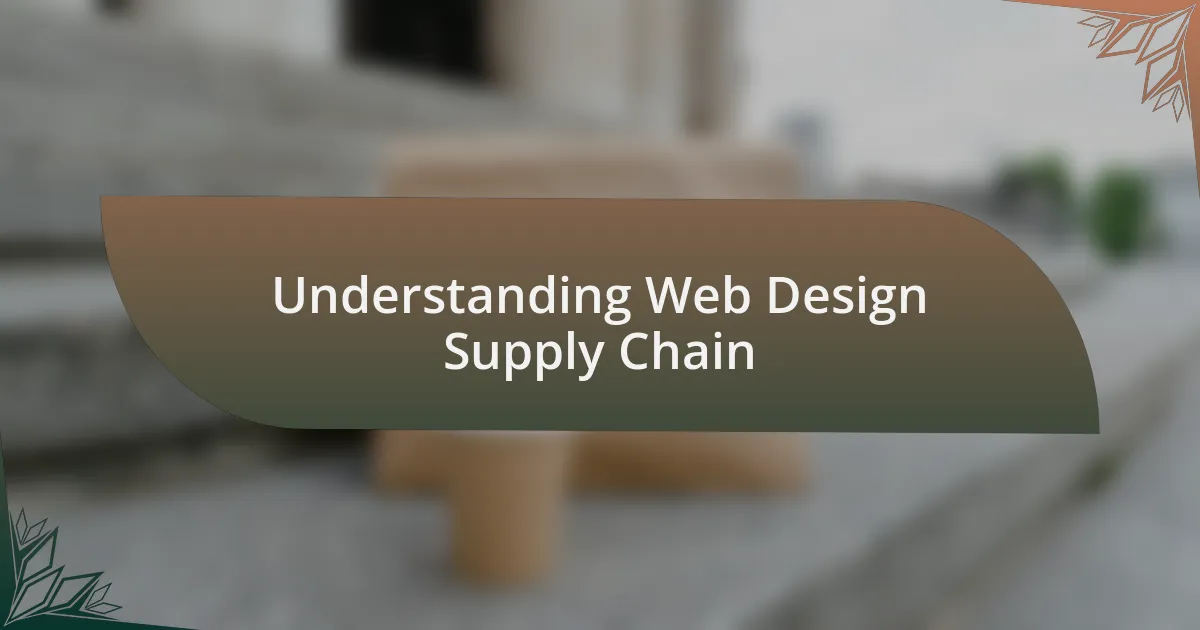 Understanding Web Design Supply Chain