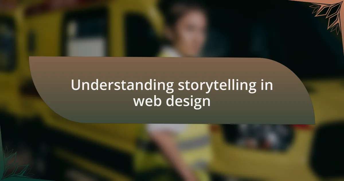 Understanding storytelling in web design